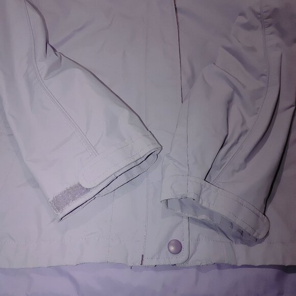 LL Bean Jacket Coat Size XL Lavender Plum Purple Nylon Hooded Windbreaker Shell - Picture 12 of 12